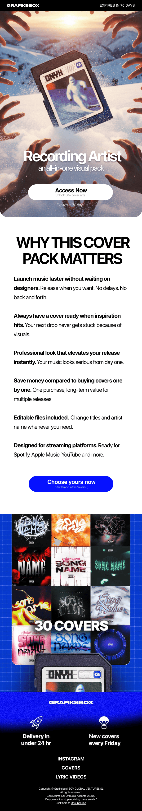 Full email design